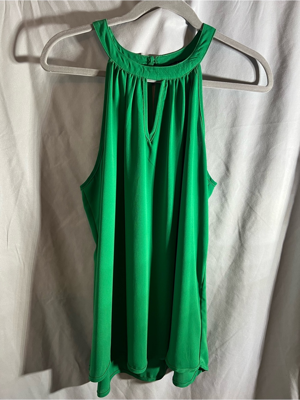 Papermoon Emerald Green Halter Keyhole Tank